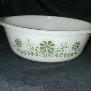 GlassBake 2 Quart Crazy Daisy Ovenware #N1